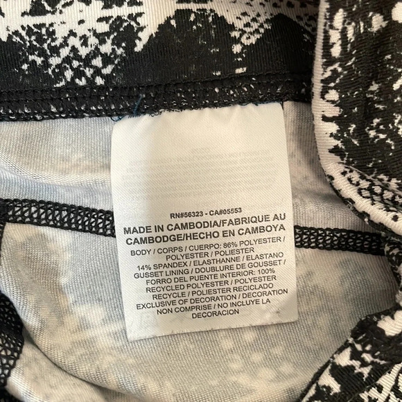 Nike Drifit Epic Viper Running Crop Leggings Black White size M - Picture 5 of 7